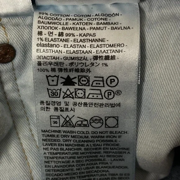 Vtg Levis 511 Premium Straight‎ Big E Jeans Men's 36 Blue Mid Wash Straight Fit